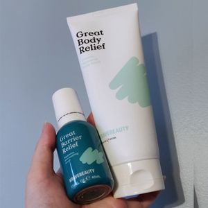 Krave Beauty Great Barrier Relief Serum, Great Body Relief Lotion